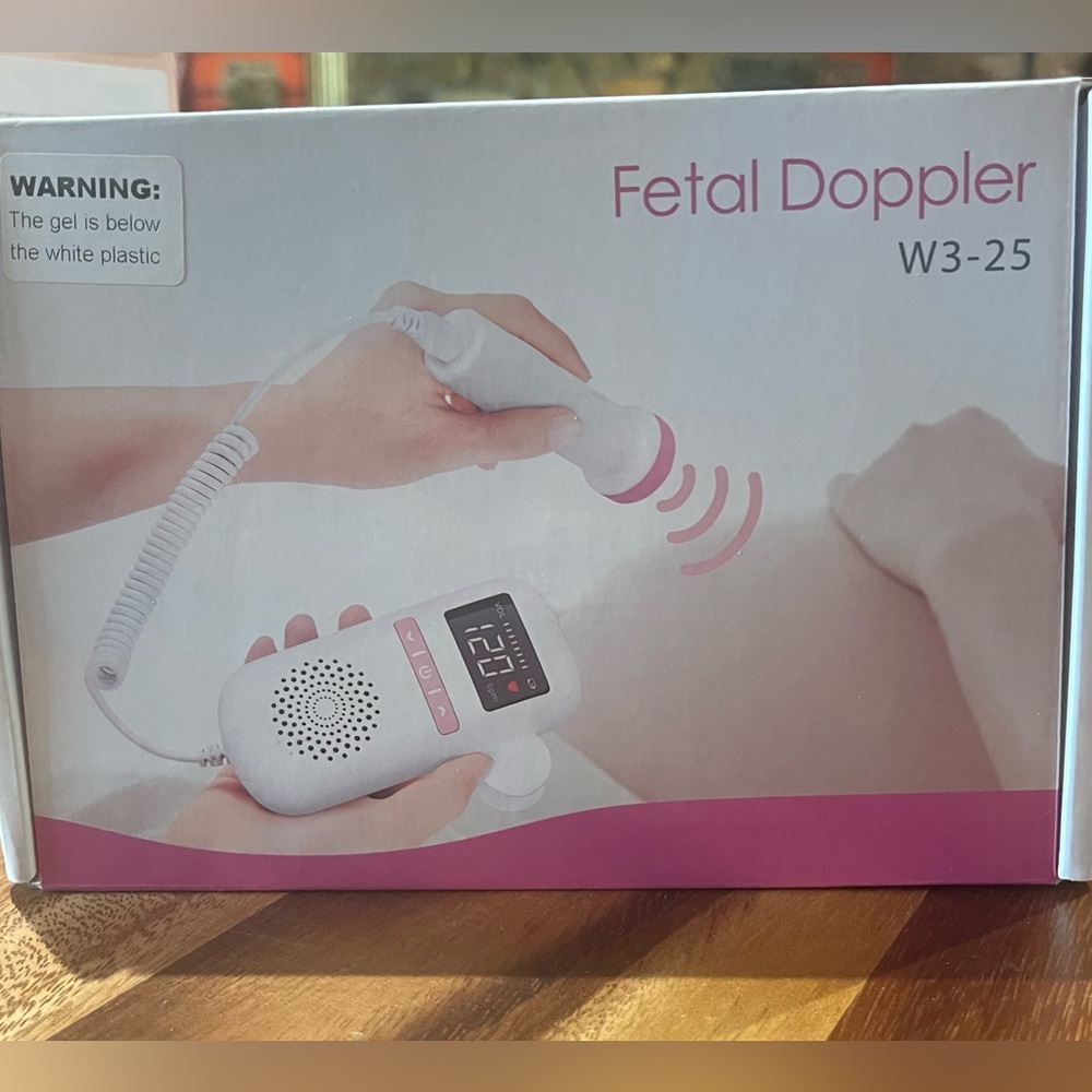 New Fetal Doppler Heart Monitor Baby Heartbeat W3-25